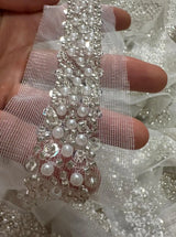 90cm Sequin Pearl Beaded Lace