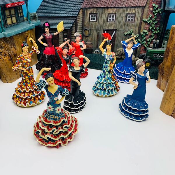 Spain 3D Resin Flamenco Dancer Ornaments Decoration