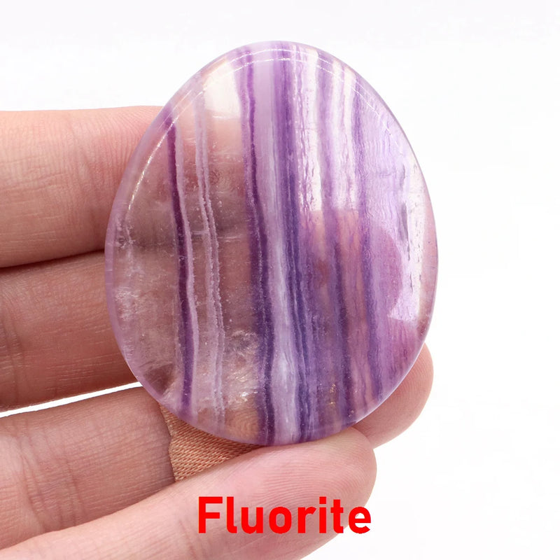 Natural Palm Gemstone Worry Thumb Stone