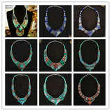 New Collection Copper Inlaid Big Pendant Necklaces