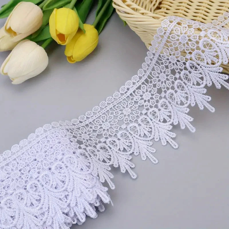 New Wide Lace Ribbon Floral Embroidered Lace