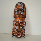 Thai solid wood carving African mask decoration