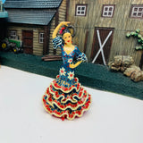 Spain 3D Resin Flamenco Dancer Ornaments Decoration