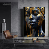 New Golden Radiant African Beauty Art Posters