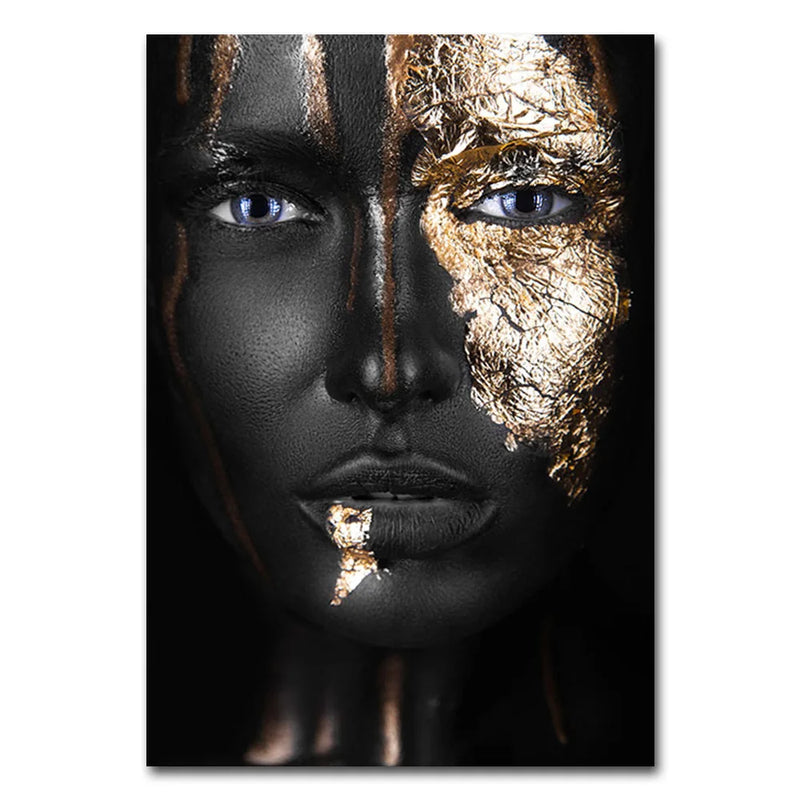 African Woman Portrait Wall Art Posters