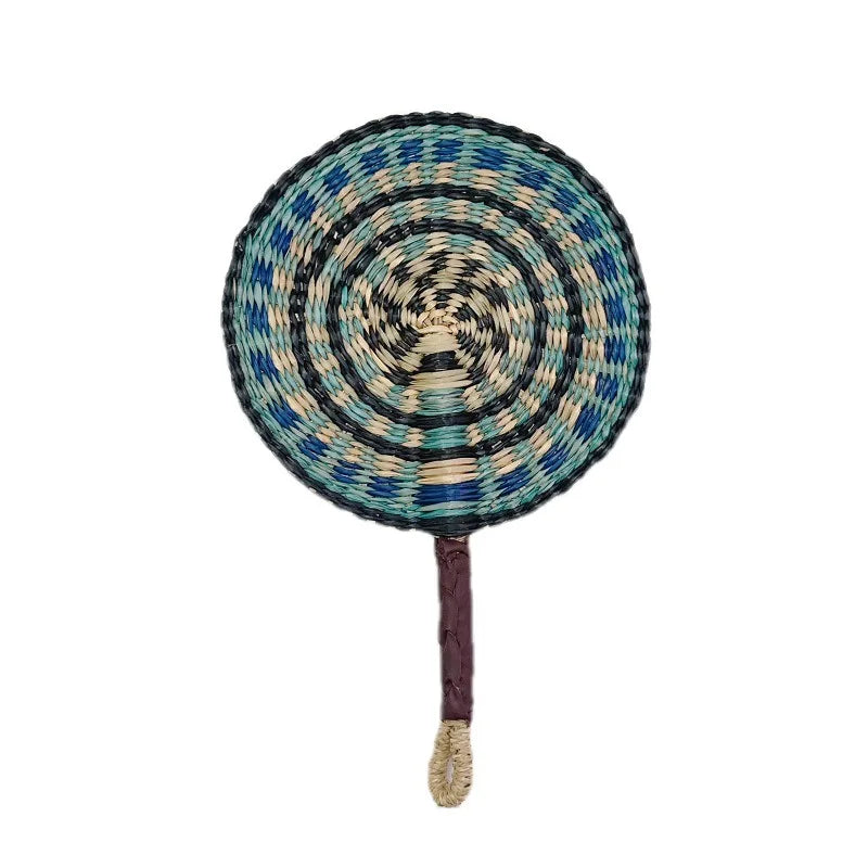 Summer Cooling Grass Handwoven Fan