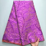 High Quality  Gilding African Jacquard Lace Fabric