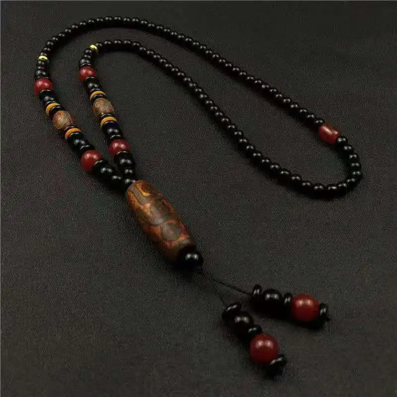 New Natural Tibetan Dzi Agates Pendant Necklace