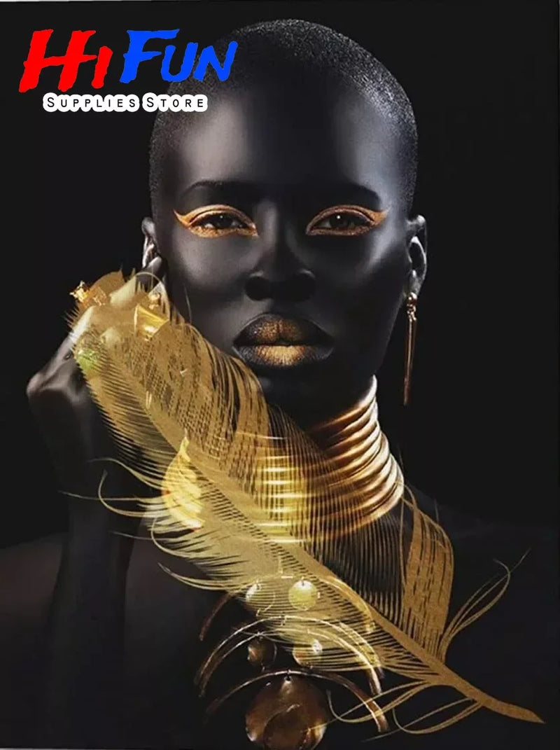 Adults Fashion Gold Makeup Black Women Decoration