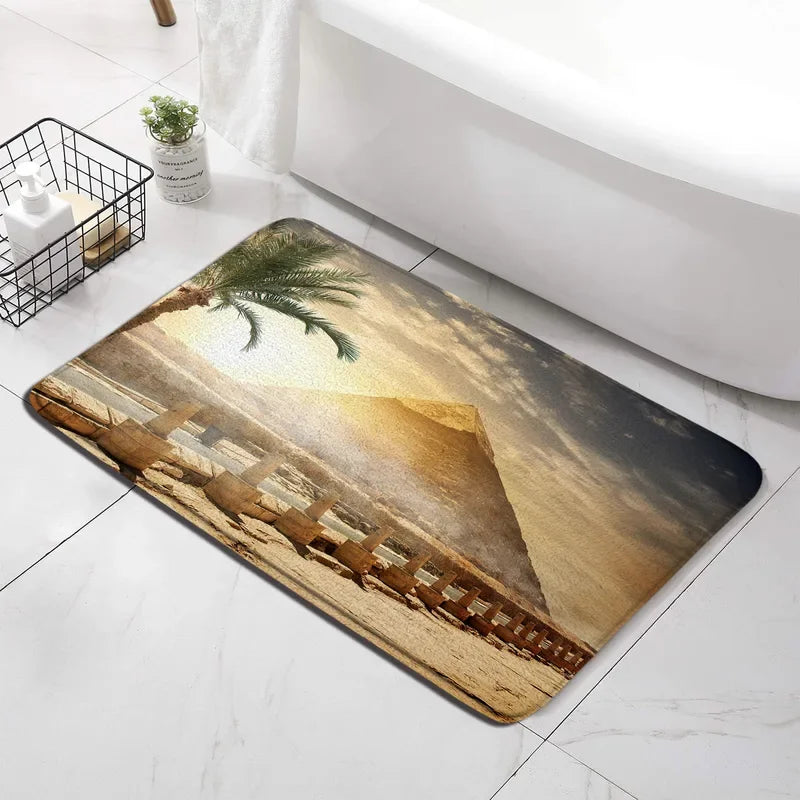 New Vintage Egyptian Bath Mat Set