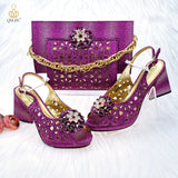 African Fashion Evening Shoes and Bag Set