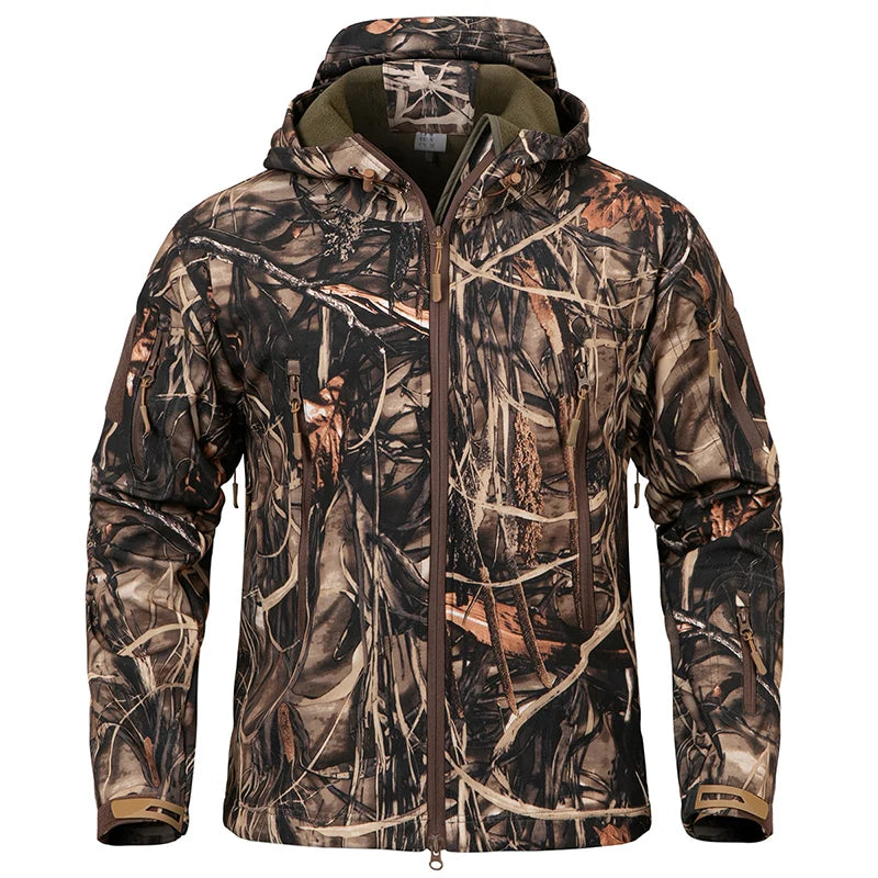 Men's Silent Soft Shell Camouflage Tactical Jacket