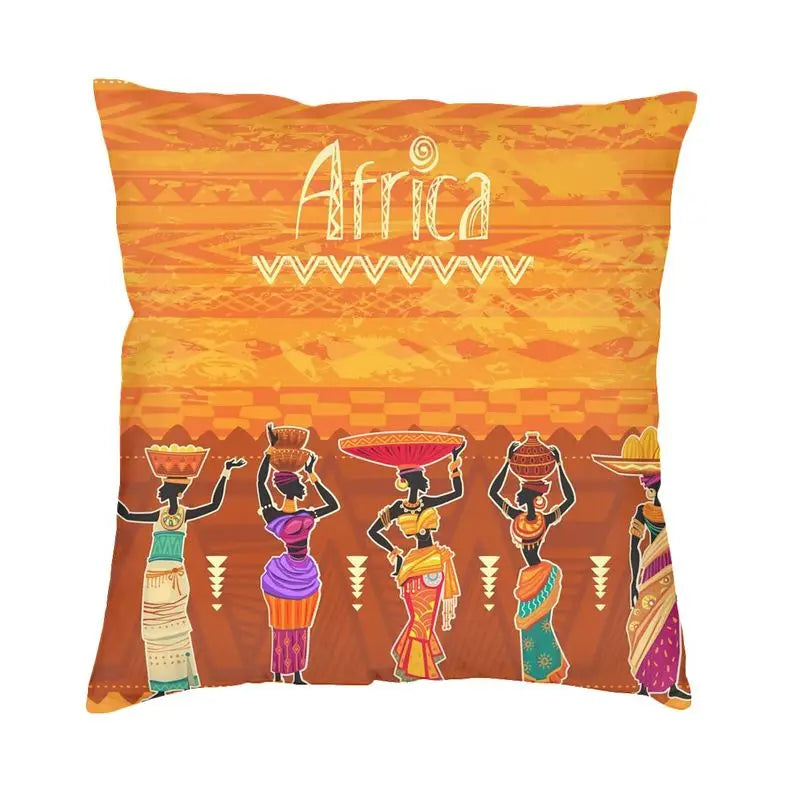 African Ethnic Motifs Cushion Cover