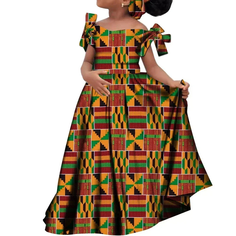 Kids Girls African Dashiki Dress