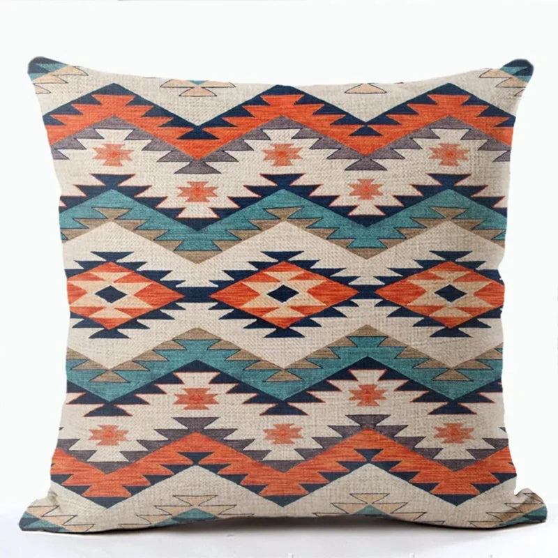 New Multicolors Abstract Ethnic Geometry Print Decorative Pillows