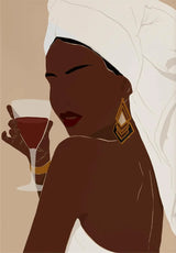 New Fashion Black Girl Lips Posters And Prints Wall Pictures