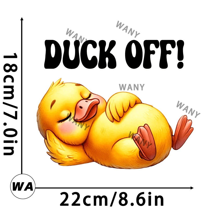 Interesting duck quotes Iron Patch Heat Transfer Printing  On Clothes