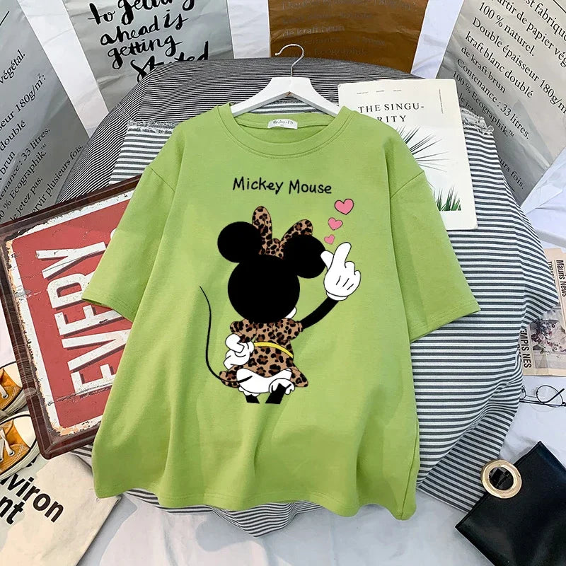 Mickey Anime Blouses Y2k Graphic T Shirts