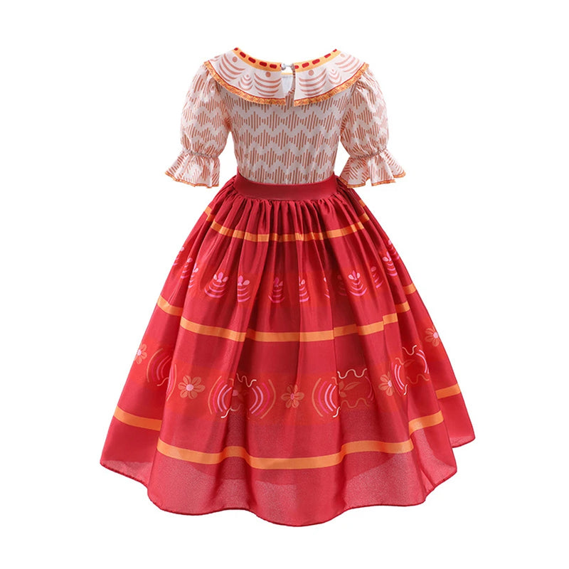 Kids Encanto Cosplay Princess Dress