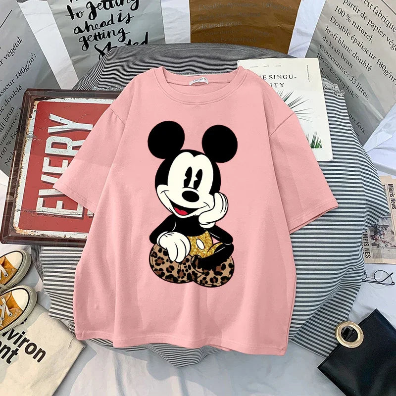 Mickey Anime Blouses Y2k Graphic T Shirts