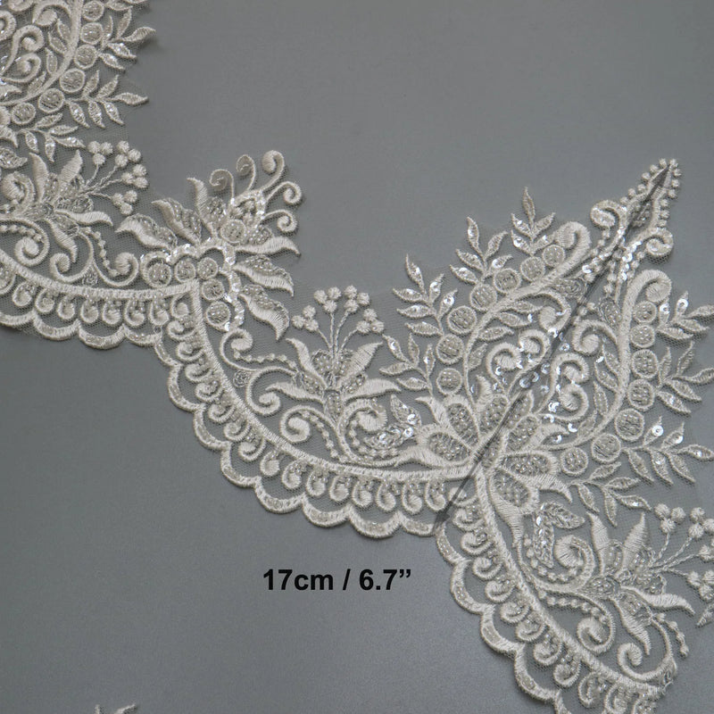 New luxury beaded embroidery lace