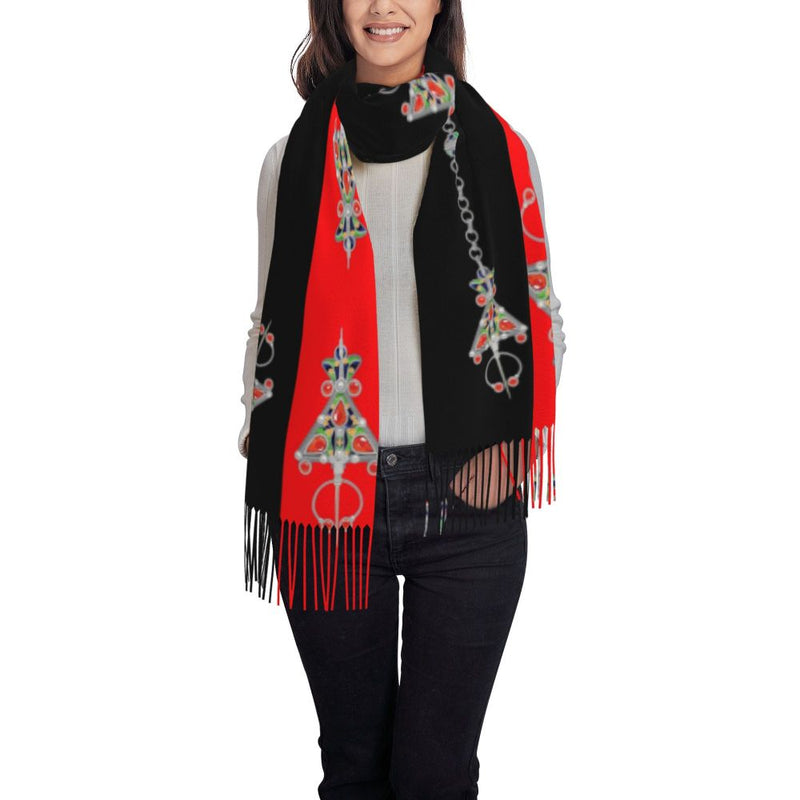 Amazigh Pride Tifinagh Patriotic Kabyle Scarf