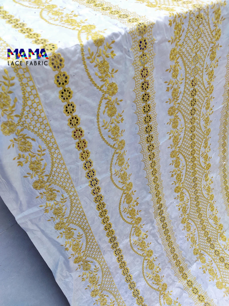 New Rhinestones Bazin Riche Brocade Fabrics