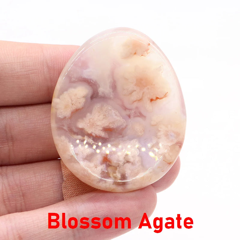 Natural Palm Gemstone Worry Thumb Stone