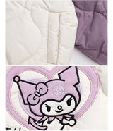 Girly Heart Kawaii Sanrio Kuromi Soft Baseball Jacket