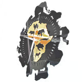 African Wild Animals Silent Quartz Wall Clock