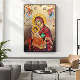 Mother Of God Byzantine Orthodox Religious Canvas Wall Art