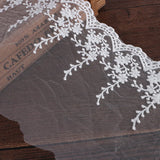 7-14.5 cm Embroidered Mesh Flower Tulle Lace