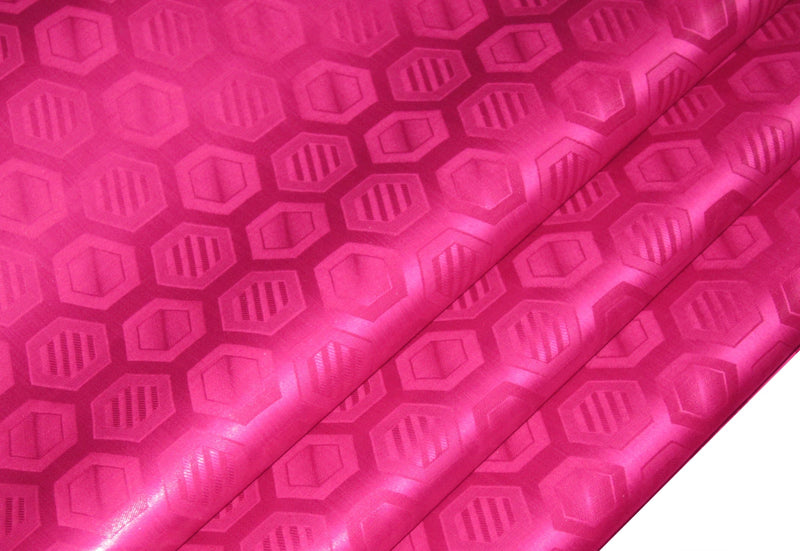 New Arrival Fuchsia Pink Shining African Fabric