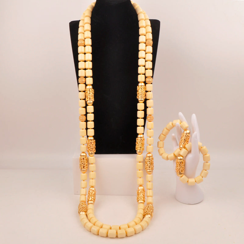 New Artificial Coral Bead Necklace Sets