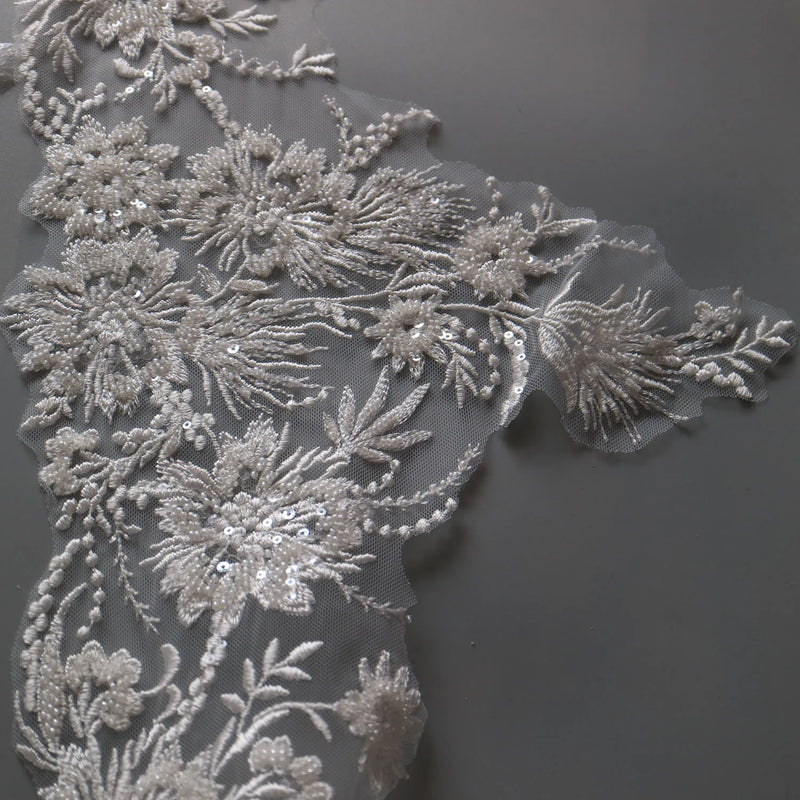 New luxury beaded embroidery lace