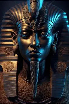 Black Golden Ancient Egyptian Art Prints 3D Posters