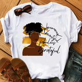 New Fashion Black Girl DIY T-Shirt