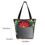 New Mexican Spanish Embroidery Flowers Tote Bags