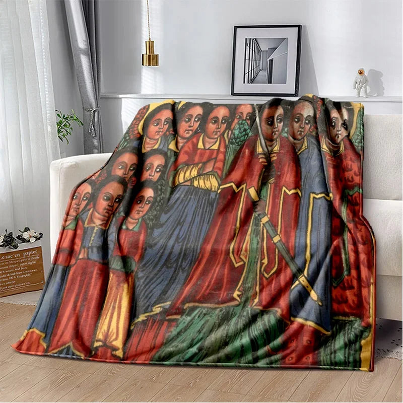 New Ethiopian Painting Art Africa Blanket