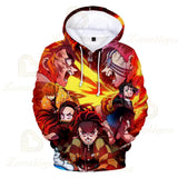 Kimetsu No Yaiba Anime 3D hoodie