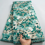 New Damask African Jacquard Brocade Lace Fabric