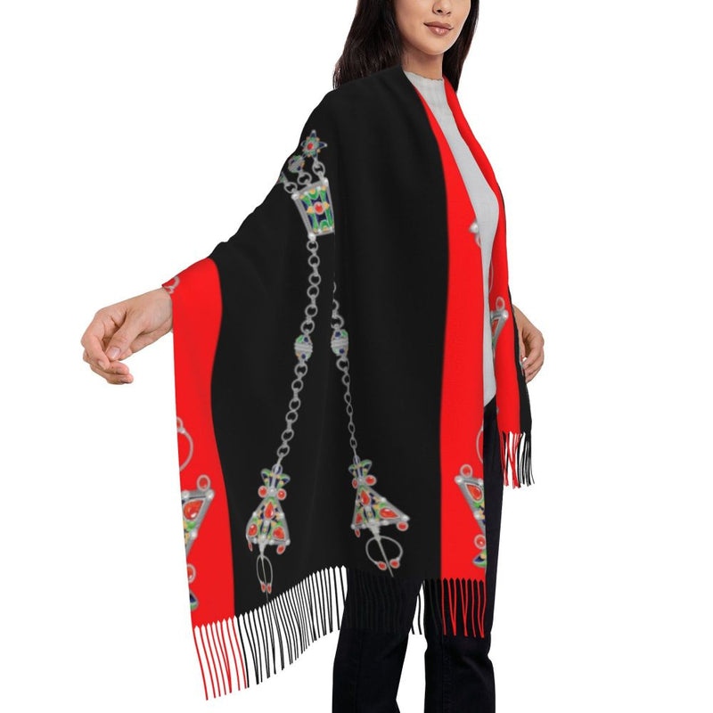 New Customized Printed Amazigh Kabyle Jewelry Scarf