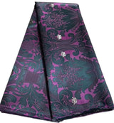 High Quality 3D Damask Embroidery Headtie Fabric