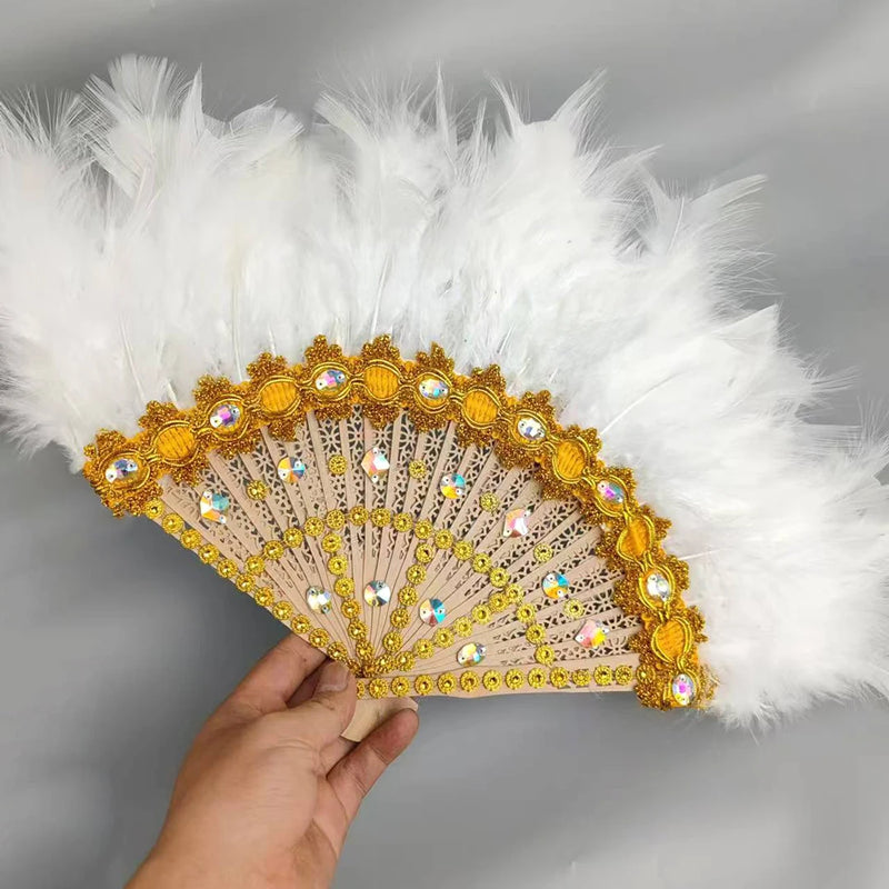 Double side African Feather Big fan