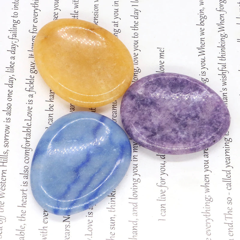 Natural Palm Gemstone Worry Thumb Stone