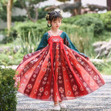 New Retro Chinese Hanfu Girls' Casual Dress