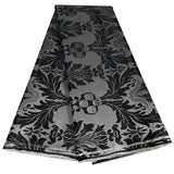 High Quality 3D Damask Embroidery Headtie Fabric