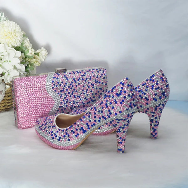 BaoYaFang Brand Bridal wedding shoes and purse