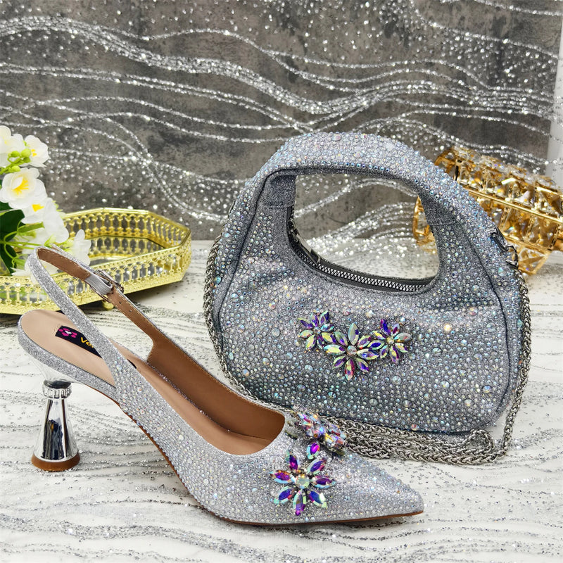 New Women's High Heels Shoes and Bags