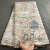 New Damask Brocade Lace Fabric